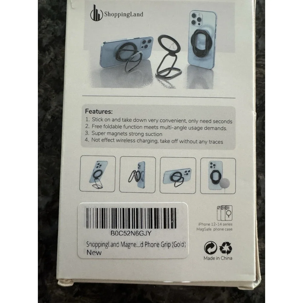 IPhone Magnetic-Phone Ring-Holder Dual Rings, Stand Videos Conference Call phone